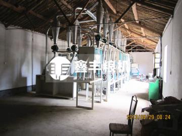 陕西渭南30吨面粉机安装案例